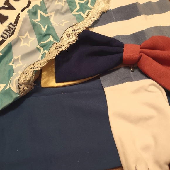 Umi Sonoda cheerleader LoveLive Cosplay 30" skirt + md-lg top never worn NWOT - Picture 13 of 15